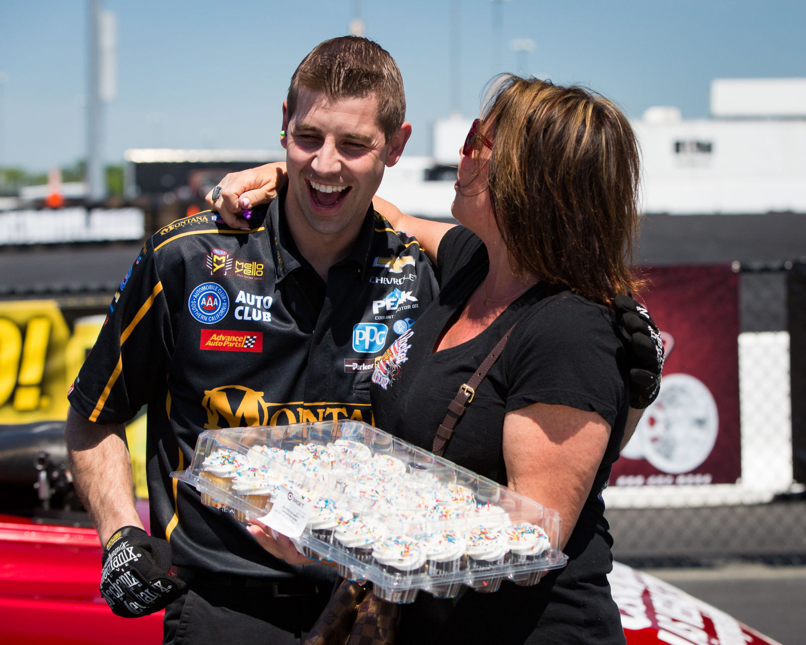 Saturday action at the NGK Spark Plugs NHRA 4-Wide Nationals.
